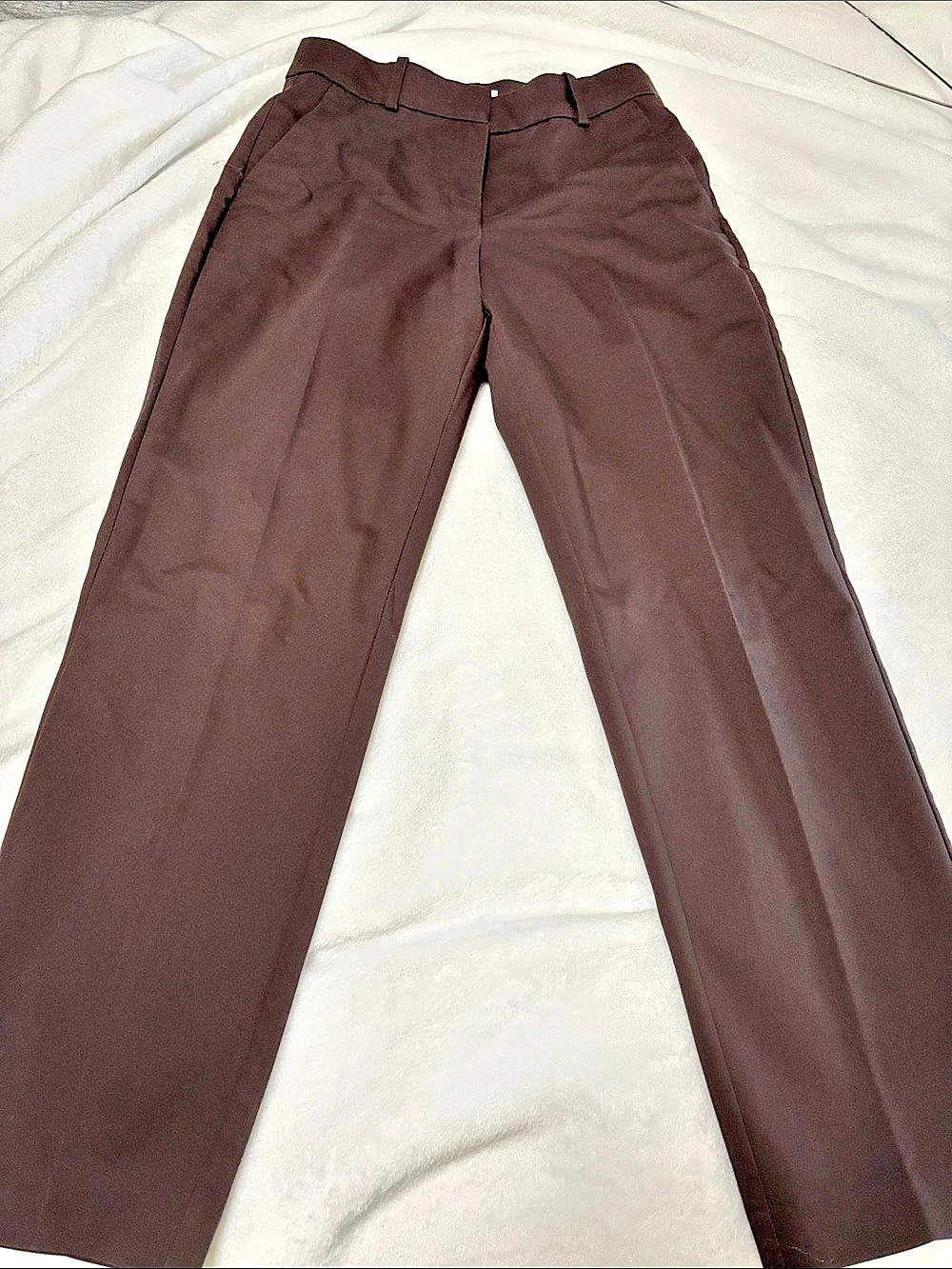 H&M Straight Leg Pants in Brown Size 4 Like New